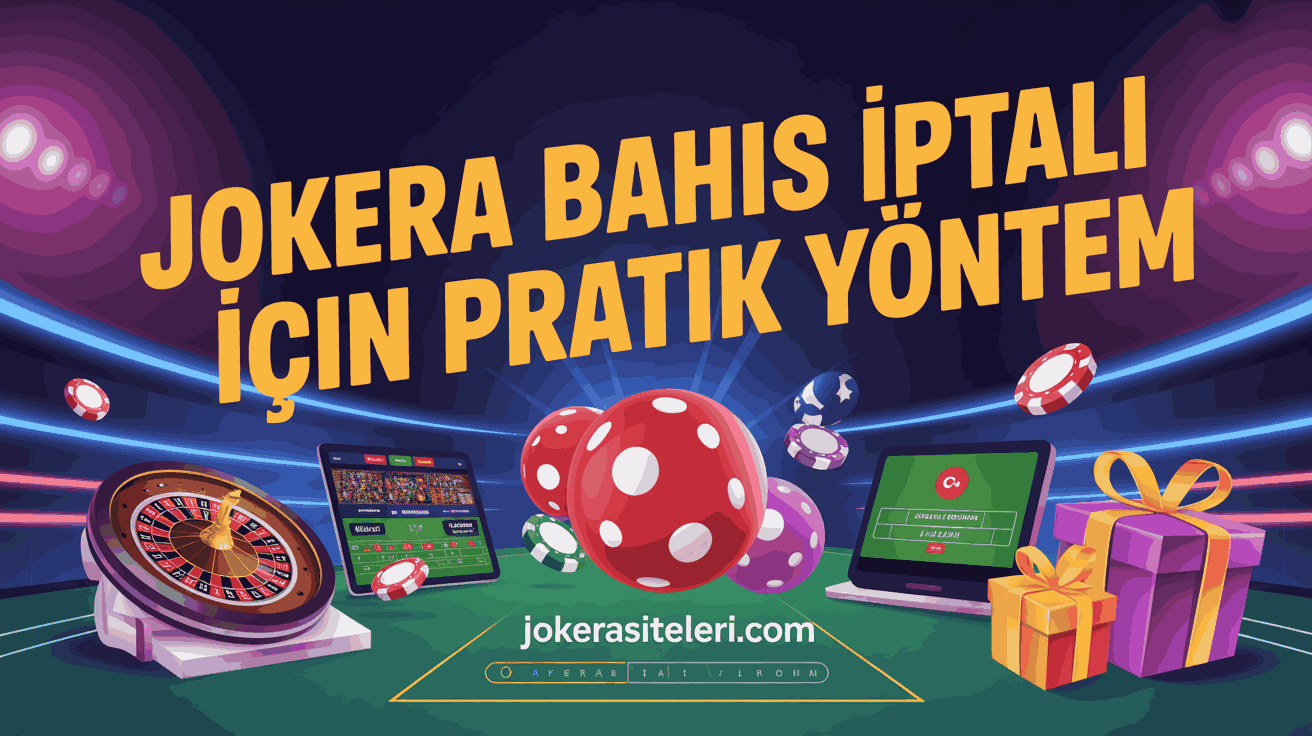Jokera Bahis İptali İçin Pratik Yöntem