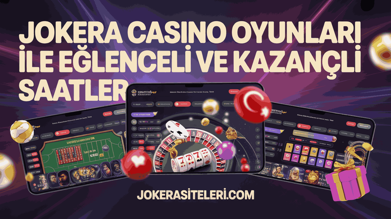Jokera Casino Oyunları ile Eğlenceli Ve Kazançlı Saatler