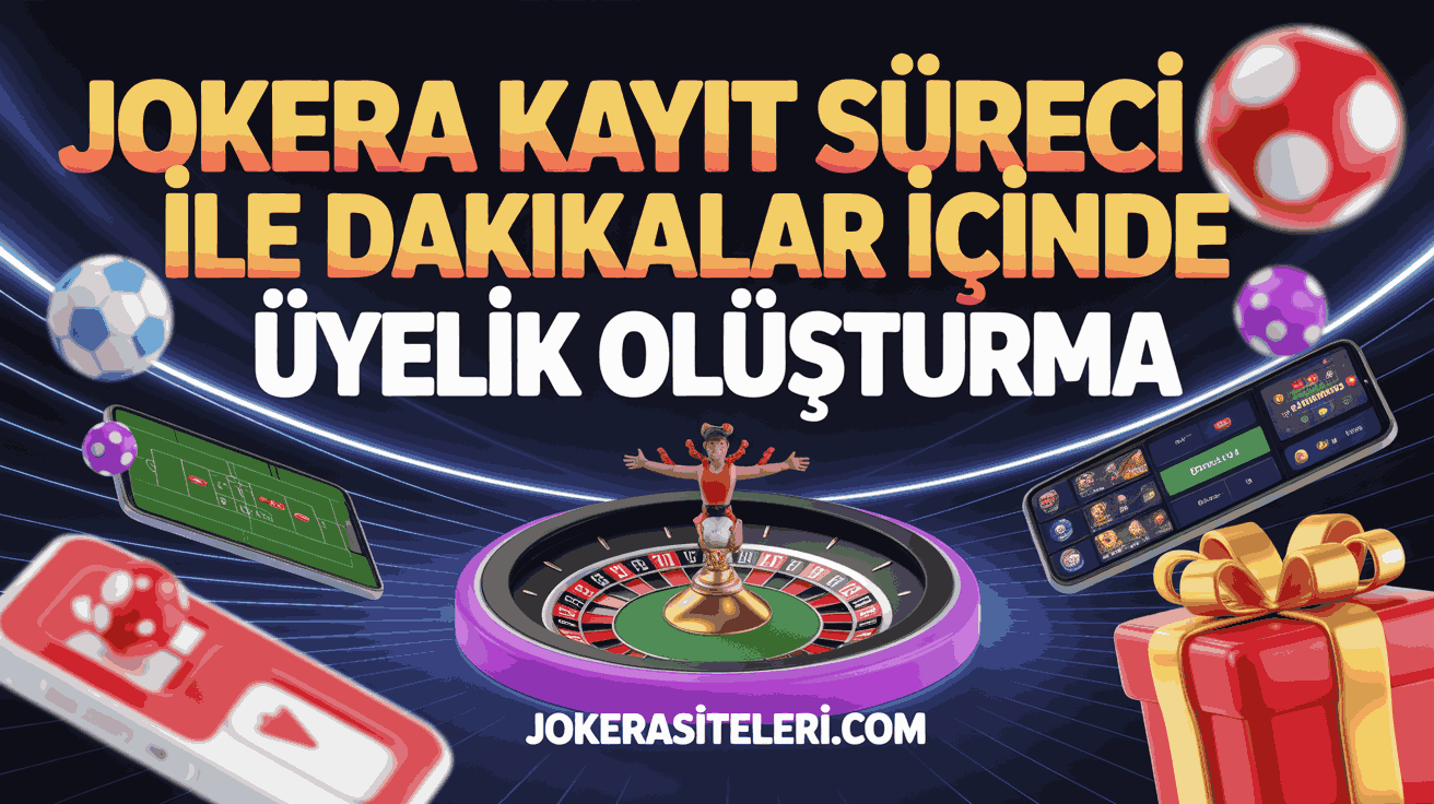 jokera kayit sureci ile dakikalar icinde uyelik olusturma