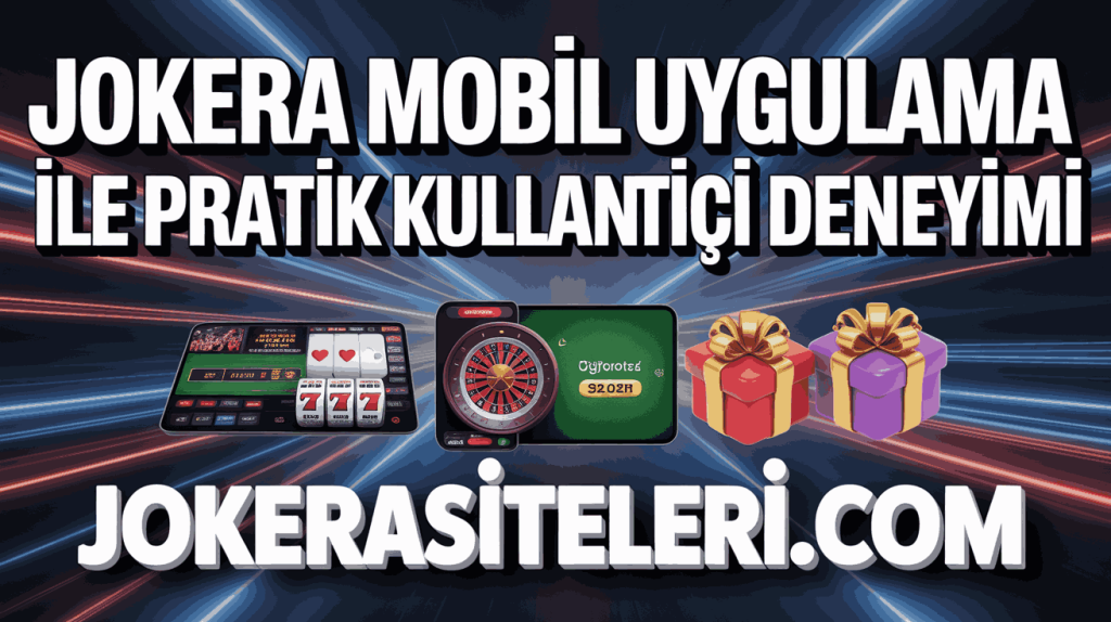jokera mobil uygulama ile pratik kullanici deneyimi