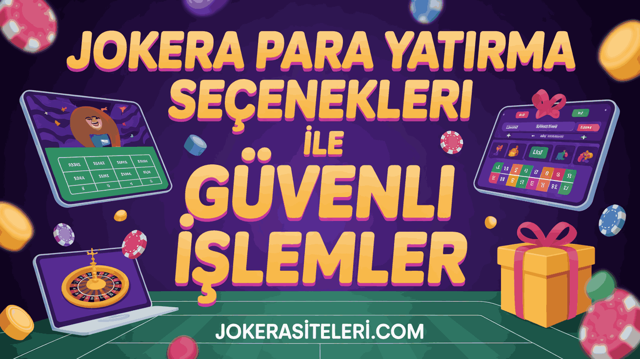Jokera Para Yatırma Seçenekleri ile Güvenli İşlemler