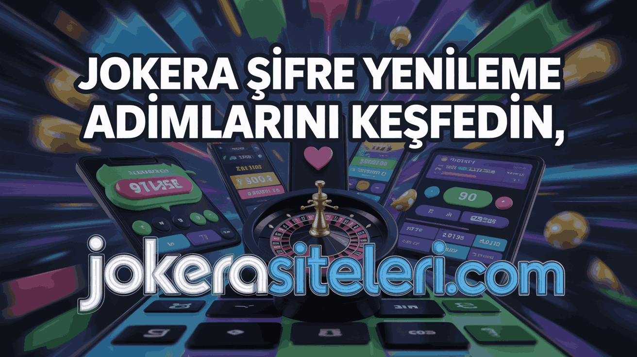 Jokera Şifre Yenileme Adımlarını Keşfedin