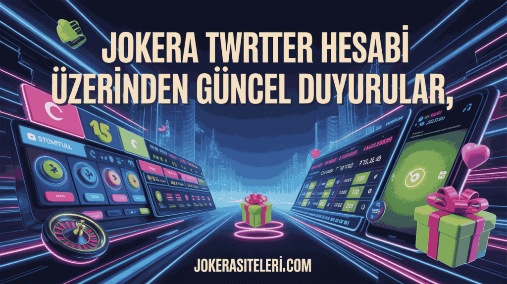 jokera twitter hesabi uzerinden guncel duyurular