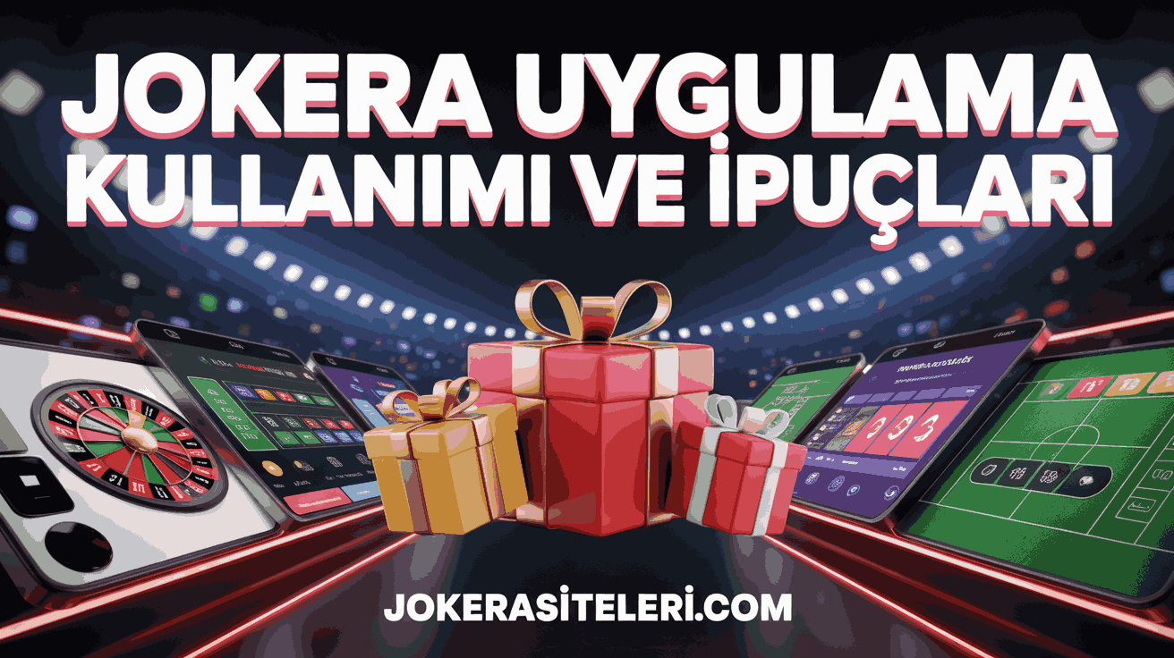 Jokera Uygulama Kullanımı ve İpuçları