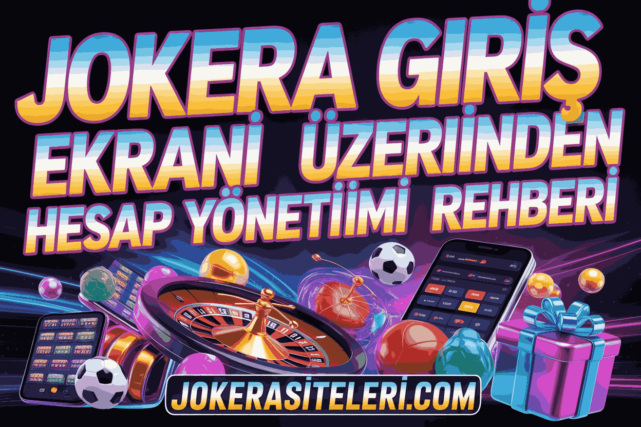 Jokera Giriş Ekranı Üzerinden Hesap Yönetimi Rehberi