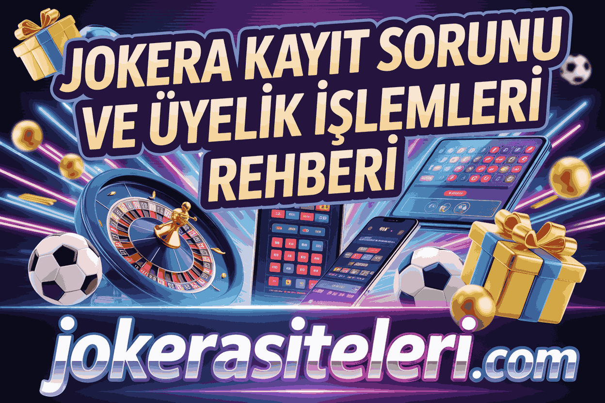 Jokera Kayıt Sorunu ve Üyelik İşlemleri Rehberi