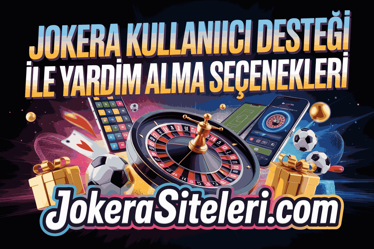 Jokera Kullanıcı Desteği ile Yardım Alma Seçenekleri
