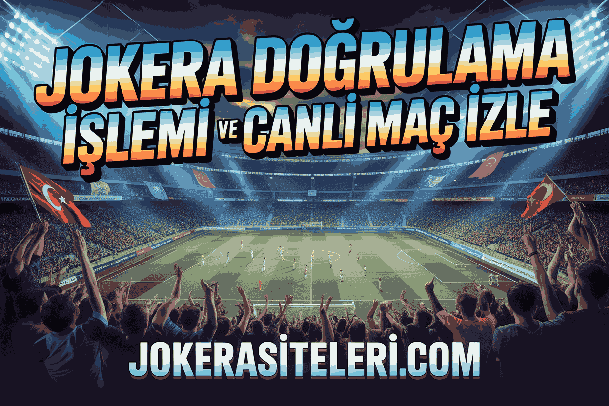 Jokera Doğrulama İşlemi Ve Canlı Maç İzle