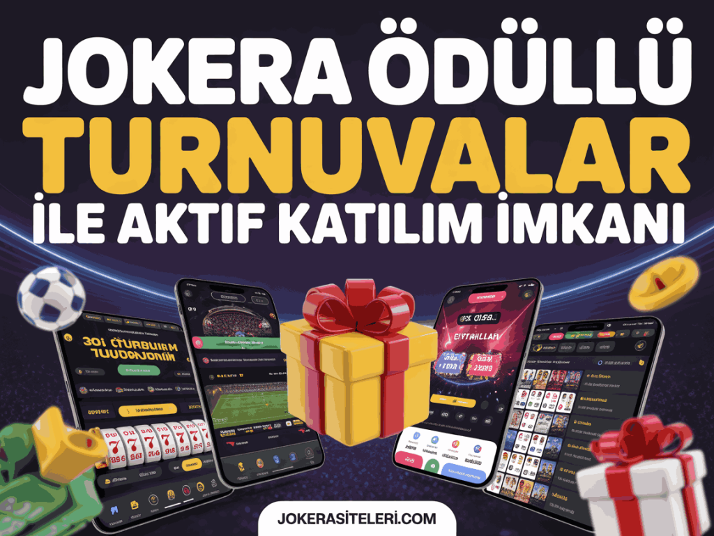 jokera odullu turnuvalar ile aktif katilim imkani