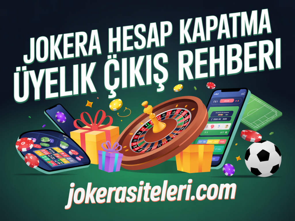 jokera hesap kapatma uyelik cikis rehberi